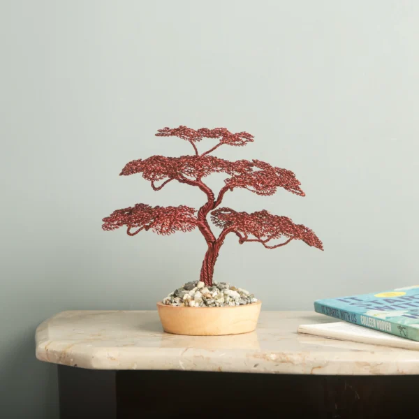 Handcrafted Aluminium Wire Bonsai Tree – Premium Art Piece for Home & Office Decor - A2
