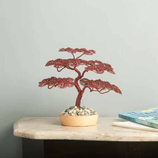 Handcrafted Aluminium Wire Bonsai Tree – Premium Art Piece for Home & Office Decor - A2